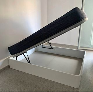 Cama con canapé abatible y colchón