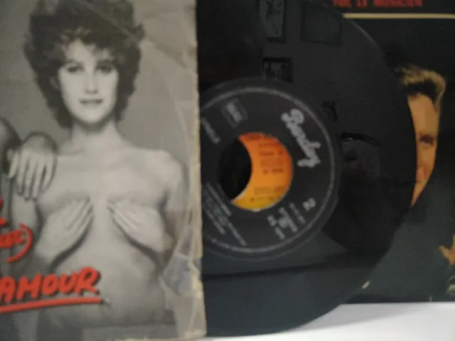 Lote 4 singles vinilo en francés