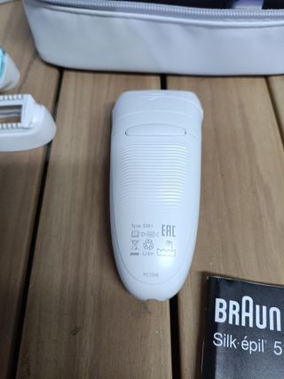 Braun Silk-épil 5 5-625 Depiladora Eléctrica Mujer para una Depilación Suave, 3 en 1, Uso en Seco y Mojado, Blanco/Gris