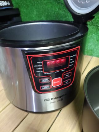 Orbegozo MCP 6000 - Máquina de cocinar programable, 11 programas, pantalla LCD, 5 L de capacidad, temporizador, recetario, 8436044539749