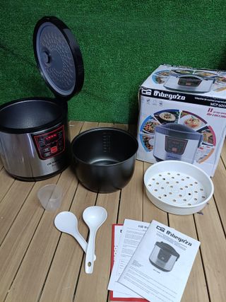 Orbegozo MCP 6000 - Máquina de cocinar programable, 11 programas, pantalla LCD, 5 L de capacidad, temporizador, recetario, 8436044539749