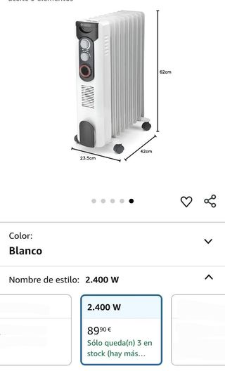 Olimpia Splendid CALDORAD 9 TURBO TIMER - Radiador