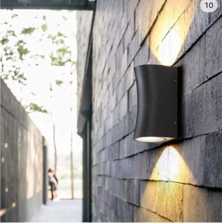 Applique da parete nero metallo