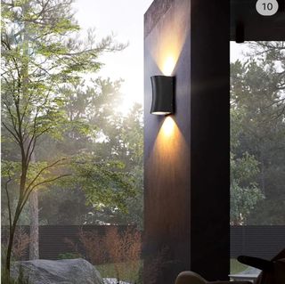 Applique da parete nero metallo