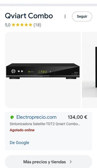 Qviart Combo: Sintonizadora Satélite-TDT2