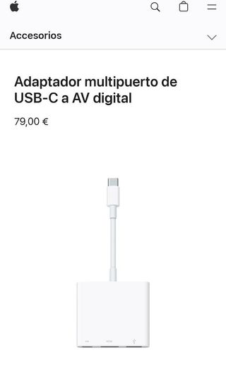 Adaptador USB-C Apple a AV digital