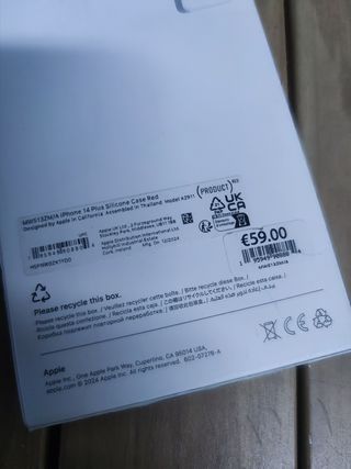 Apple Funda de silicona con MagSafe para el iPhone 14 Plus - (PRODUCT)RED