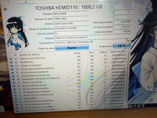 Toshiba - Disco duro (1 TB, SATA III, 3,5", P300, HDWD110UZSVA, 7200 rpm, 64 MB)