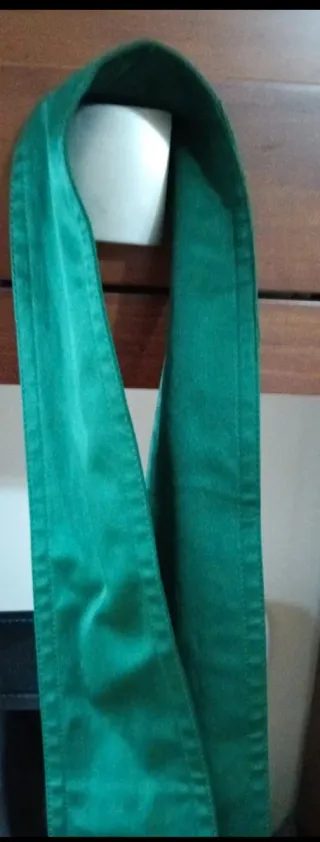 Gabardina verde brillante