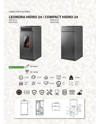 Caldera de Pellets Hidro 24 Nueva AST1001