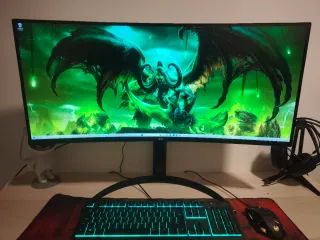 Monitor LG 34” curvo UWQHD 160Hz ,perfecto estado.