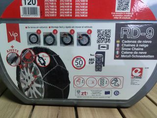 RD9 - Cadenas de nieve metálicas RD9 mm talla Nº 120
