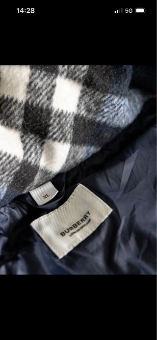 Parka Invierno Burberry Azul Marino