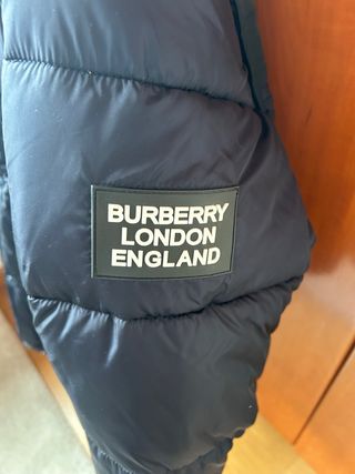 Parka Invierno Burberry Azul Marino