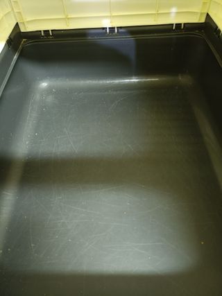 Feandrea Arenero para Gatos, Caja Arena con Bandeja Extraíble, Pala, Cepillo, Espacioso para Gatos Grandes, Carga de 15 kg, Antifiltración, Antiescapes, Beige y Negro PPT001W01