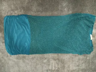 Vestido fiesta brillante verde/petróleo