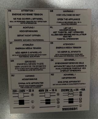 Placa de inducción Fagor.