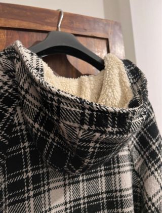 Cappotto felpato fantasia scozzese