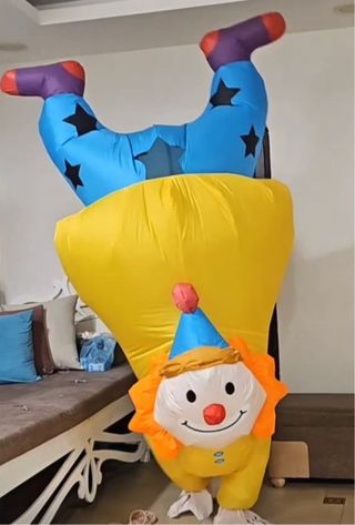 Disfraz inflable payaso carnaval