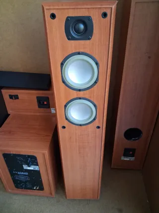 Cojunto de 5.1 Altavoces System Fidelity Marrones