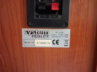 Cojunto de 5.1 Altavoces System Fidelity Marrones