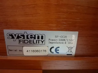 Cojunto de 5.1 Altavoces System Fidelity Marrones