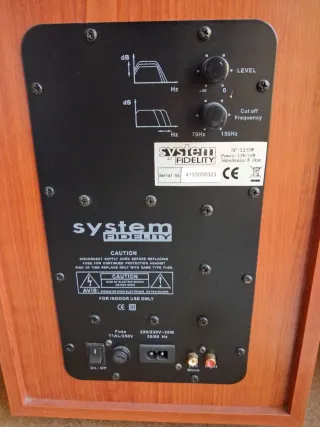 Cojunto de 5.1 Altavoces System Fidelity Marrones