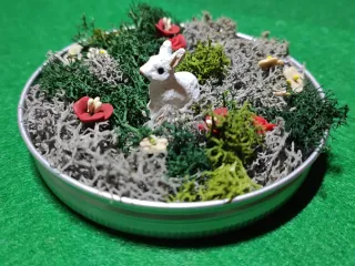 Pezzo Unico Terracotta -Set Garden Coniglio Bianco