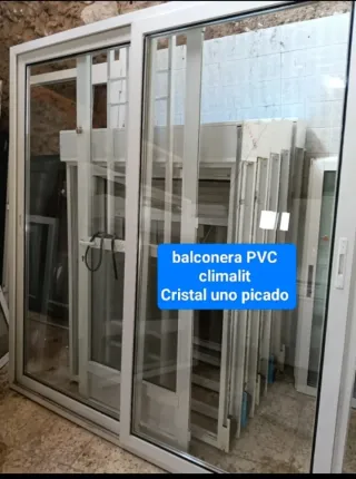 200x210 Puerta corredera PVC Climalit