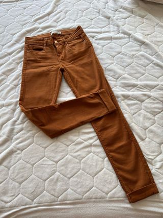 Pantalón Zara Naranja Talla 36