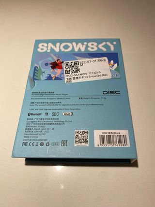 Reproductor DAP Fiio Snowsky Disc negro + Funda