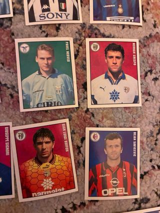 35 figurine Calciatori merlin 1999 serie a stars