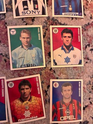 35 figurine Calciatori merlin 1999 serie a stars