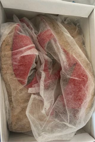 Zapatos de cuña rojos Belles