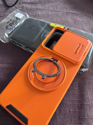 Funda Xiaomi Redmi Note 13 Pro 5G Naranja y negra
