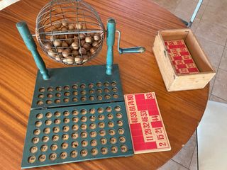 Juego de Lotería Antiguo con Cartones