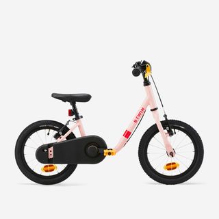 Bicicleta Niños 14" 3-5 Años 2 en 1 Discover 500 Rosa