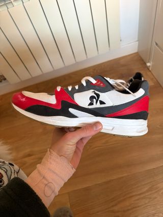 Zapatillas Le Coq Sportif Rojas y Blancas