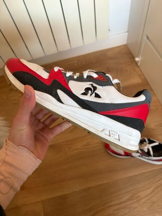 Zapatillas Le Coq Sportif Rojas y Blancas
