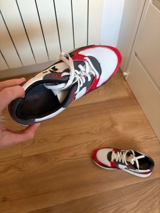 Zapatillas Le Coq Sportif Rojas y Blancas