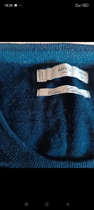 Lote 2 jerseys Mango y Levis azul/gris