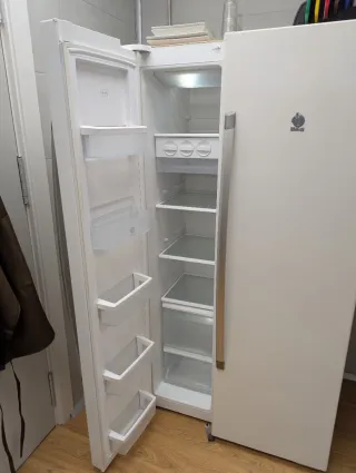 Nevera americana blanca