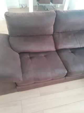 Sofá modular marrón chocolate