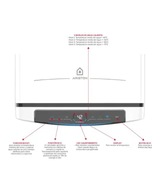 Ariston Velis Termo Eléctrico 100L Litros