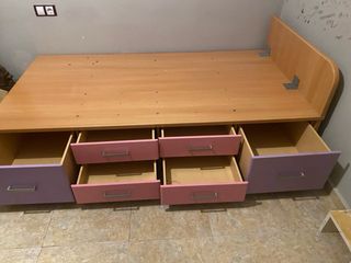 Cama nido con cajones