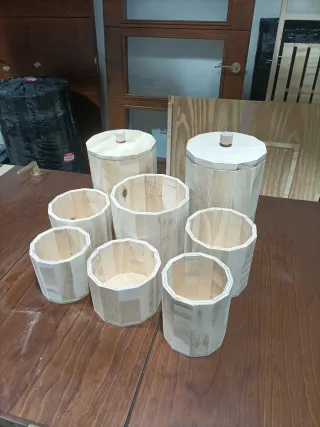 Cubos decorativos de madera