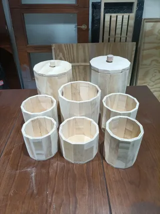 Cubos decorativos de madera