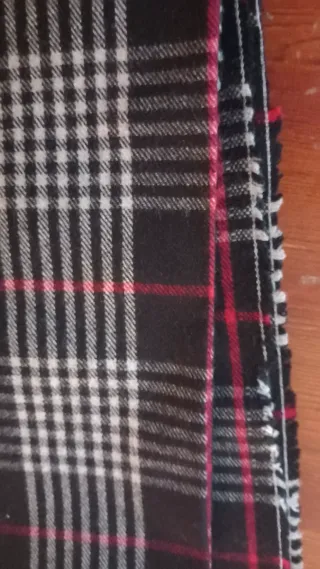 Scampolo lana fantasia tartan