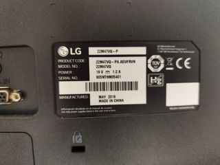 Pantalla de ordenador LG negra 24 pulgadas