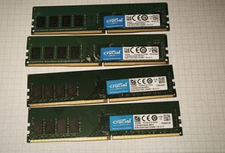 4x Crucial 8GB DDR4 2400MHz RAM (32GB Total)
